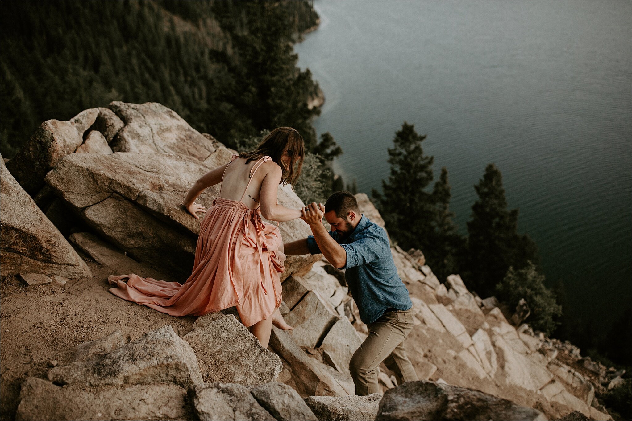 dillon colorado adventure engagement session by wedding photographer sarah brookhart